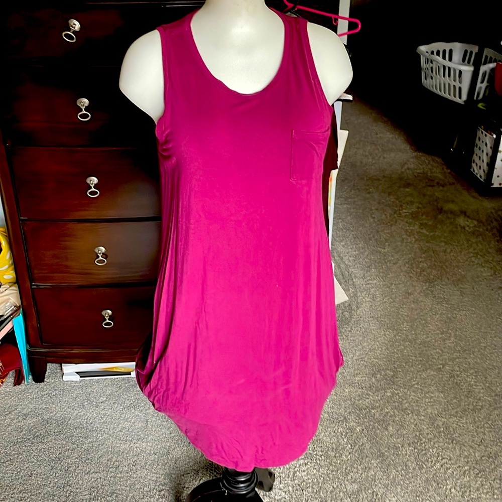Large Tshirt purple dress